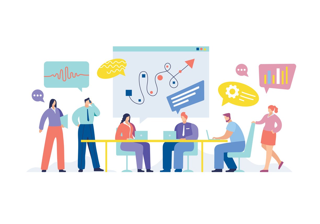 business meeting illustration