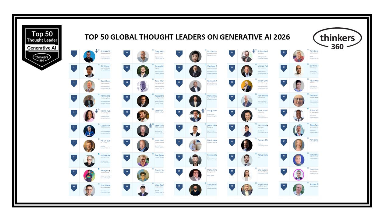 EIS Thinkers360 Top 50 GenAI Thought Leader 2026-07-21